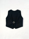 Gray Herringbone Vest