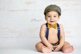 Plaid and Corduroy Newsboy Set
