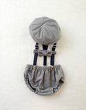 Gray & Black Classic Newsboy Set