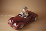 Flat Cap in Gray Herringbone