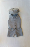 Wiley Set in Heather Gray Suiting