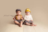Henry Newsboy Set in Gray and Mustard