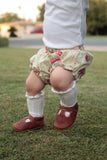 Ivory and Rose Bonnet and Bloomers