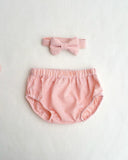 Orange Seersucker Diaper Cover and Bow Tie